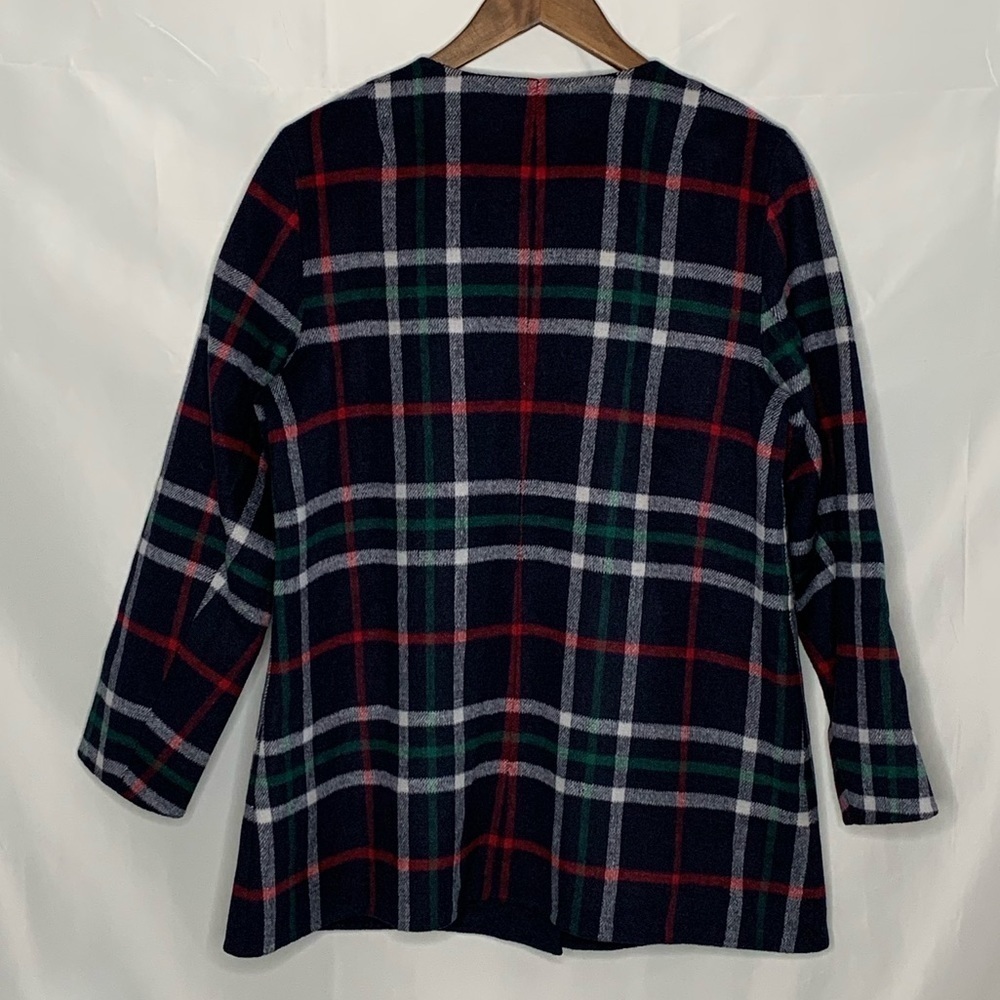 Talbots Double Face Plaid Topper - Picture 13 of 15